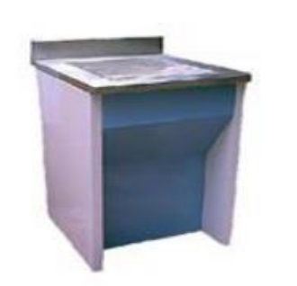 MESA PARA BALANZA ANALITICA DE 0.90 M. DE FRENTE, 0.70 M. DE FONDO Y 0.90